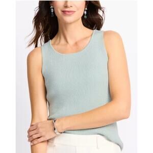 Vince Camuto Lurex Crew Neck Tank